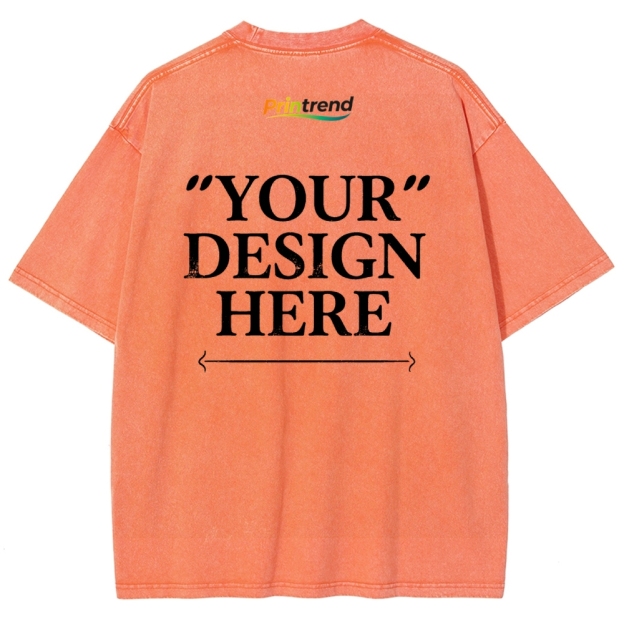 Custom Print 15 Colors 250GSM Washed T-Shirts - Quality & Customization​