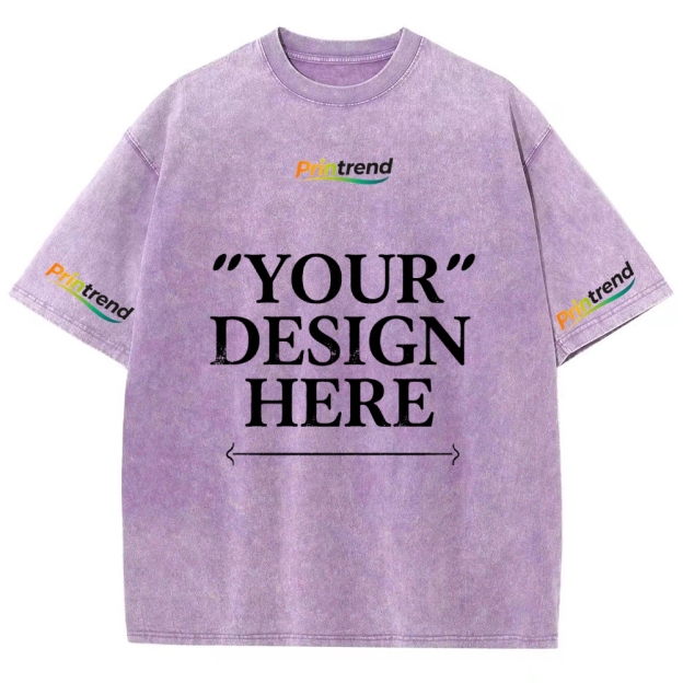 Custom Print 15 Colors 250GSM Washed T-Shirts - Quality & Customization​