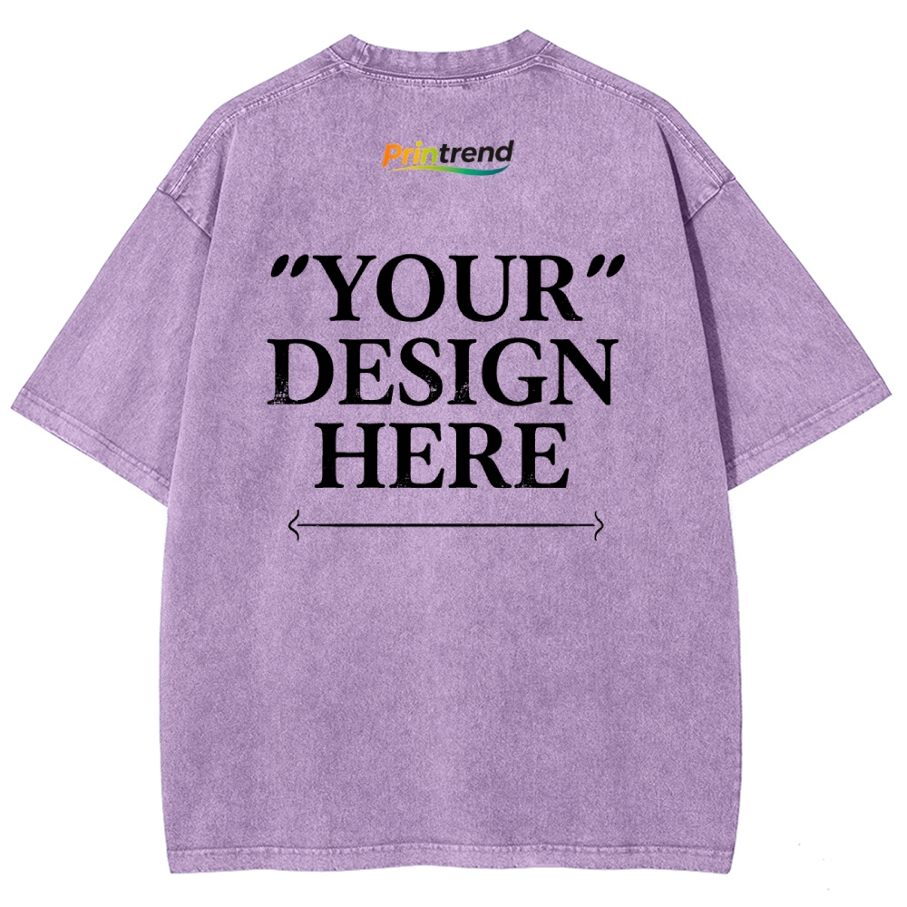 Custom Print 15 Colors 250GSM Washed T-Shirts - Quality & Customization​