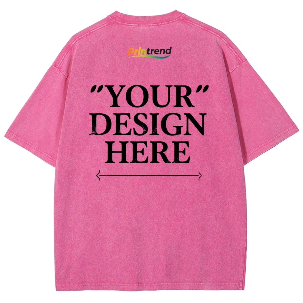 Custom Print 15 Colors 250GSM Washed T-Shirts - Quality & Customization​