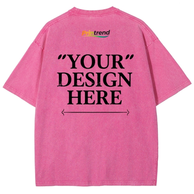 Custom Print 15 Colors 250GSM Washed T-Shirts - Quality & Customization​