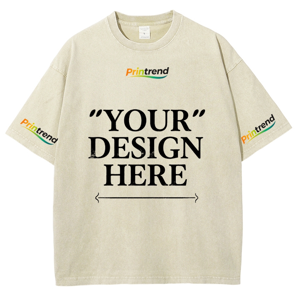Custom Print 15 Colors 250GSM Washed T-Shirts - Quality & Customization​