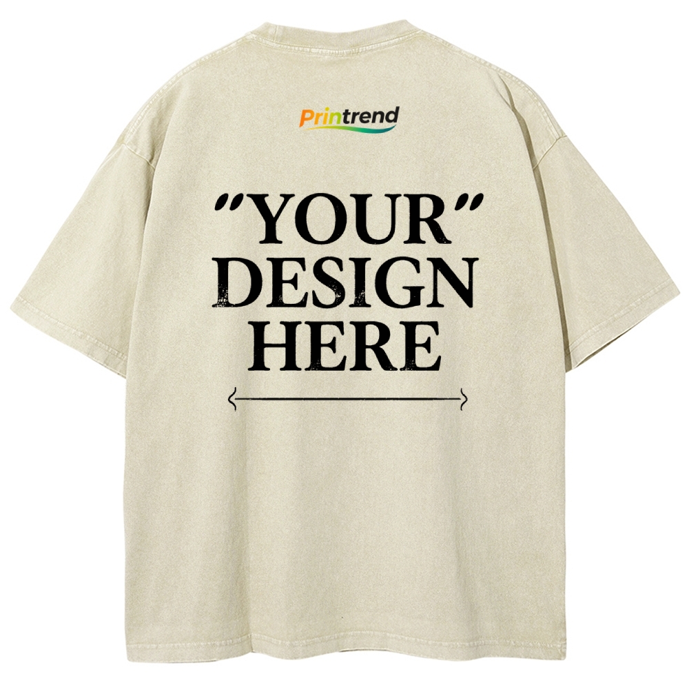 Custom Print 15 Colors 250GSM Washed T-Shirts - Quality & Customization​