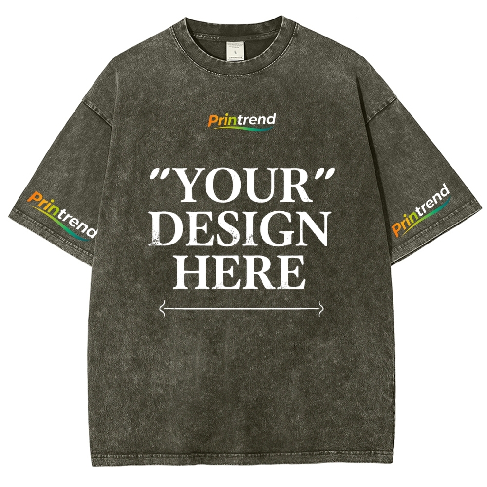 Custom Print 15 Colors 250GSM Washed T-Shirts - Quality & Customization​