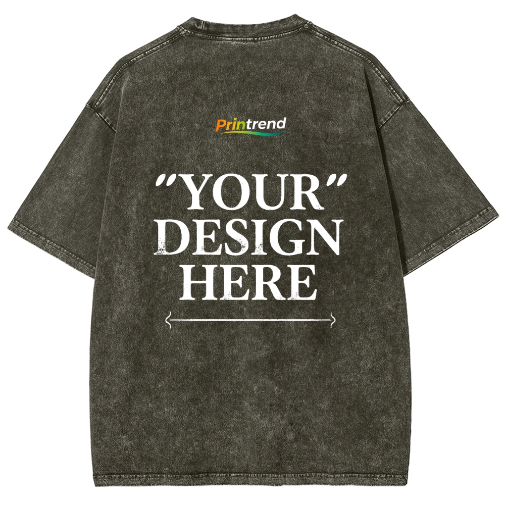 Custom Print 15 Colors 250GSM Washed T-Shirts - Quality & Customization​