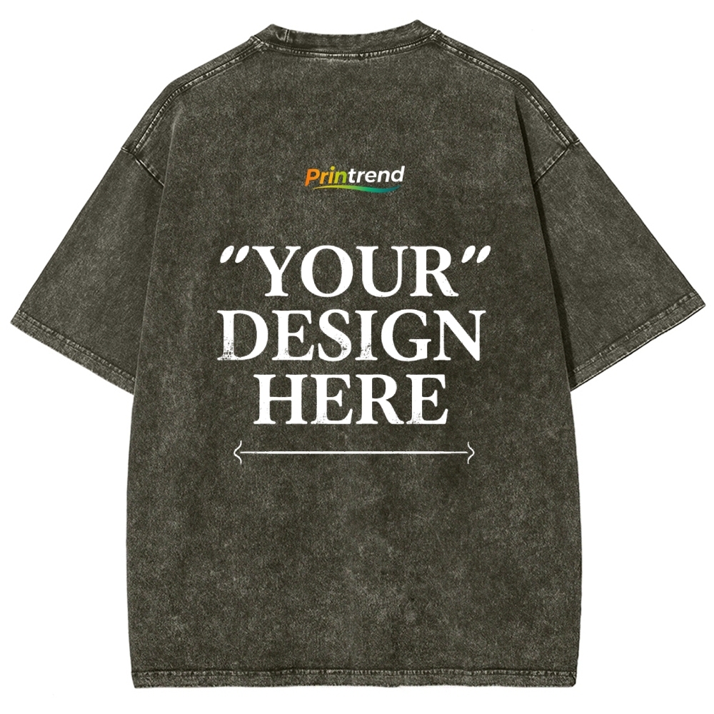 Custom Print 15 Colors 250GSM Washed T-Shirts - Quality & Customization​