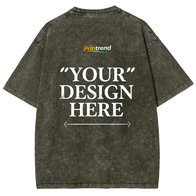 Custom Print 15 Colors 250GSM Washed T-Shirts - Quality & Customization​