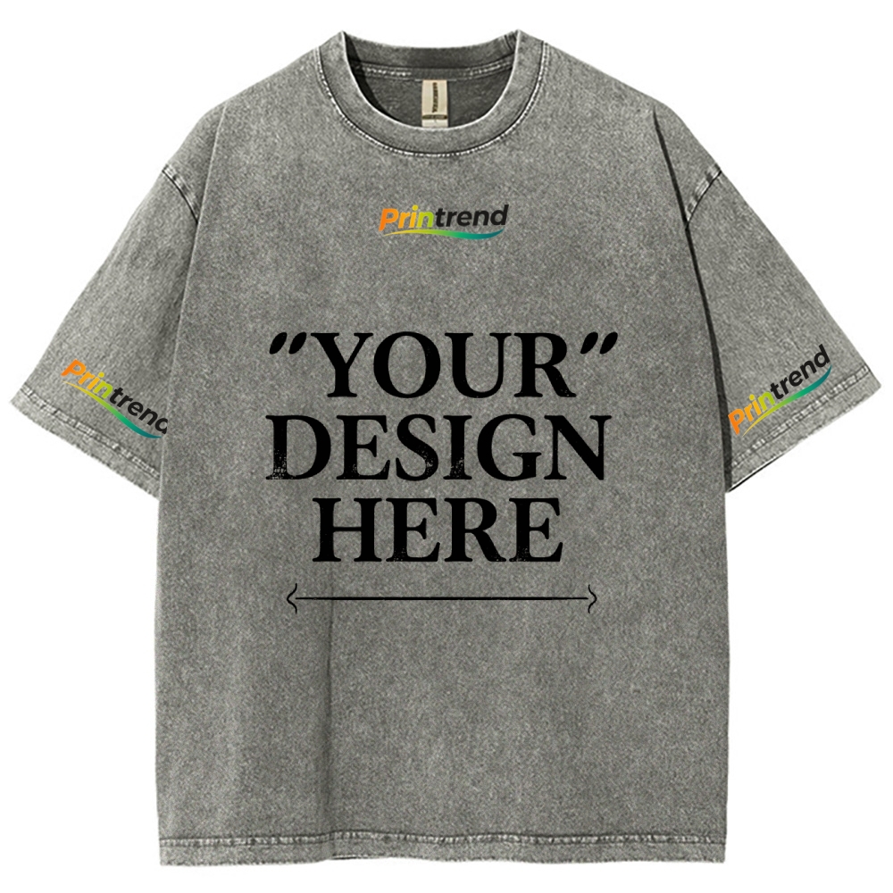 Custom Print 15 Colors 250GSM Washed T-Shirts - Quality & Customization​
