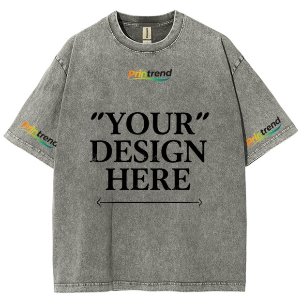 Custom Print 15 Colors 250GSM Washed T-Shirts - Quality & Customization​