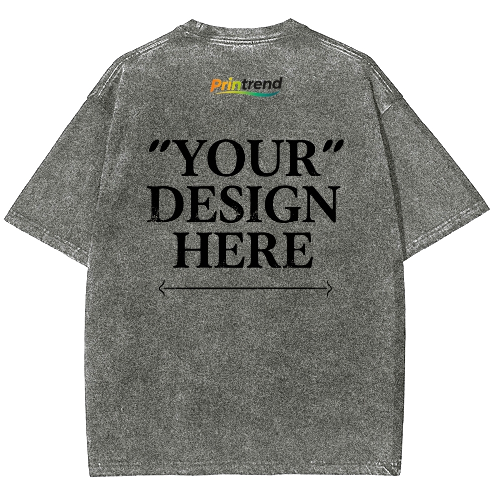Custom Print 15 Colors 250GSM Washed T-Shirts - Quality & Customization​