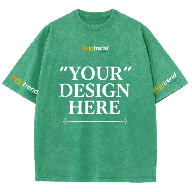 Custom Print 15 Colors 250GSM Washed T-Shirts - Quality & Customization​