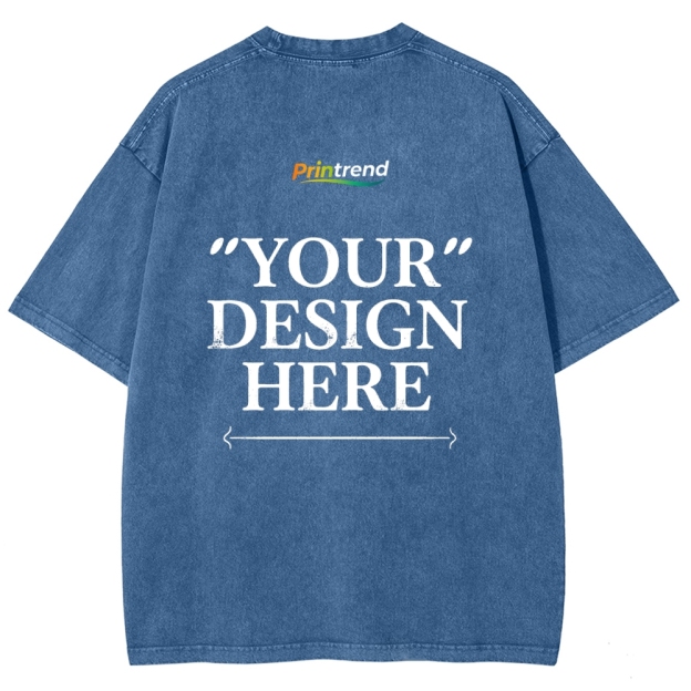 Custom Print 15 Colors 250GSM Washed T-Shirts - Quality & Customization​