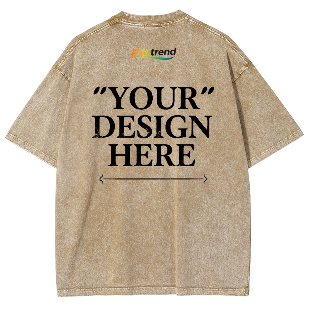 Custom Print 15 Colors 250GSM Washed T-Shirts - Quality & Customization​