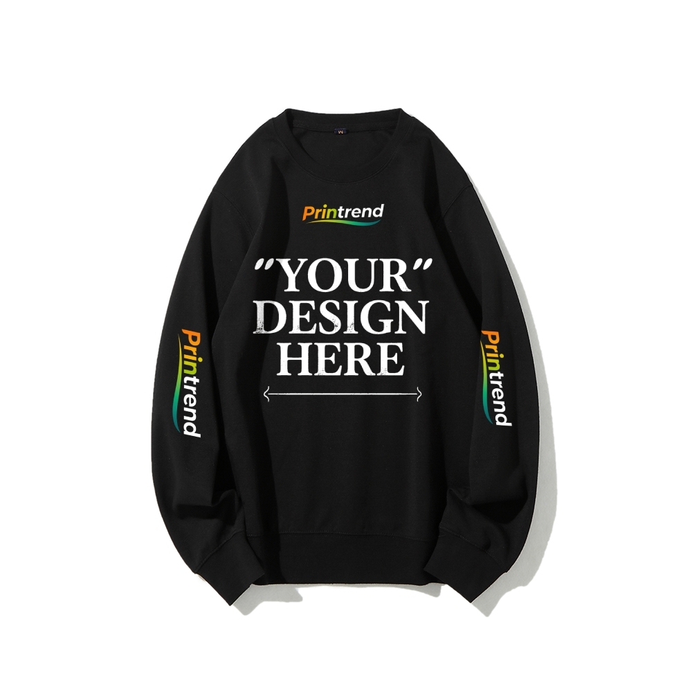 Custom Print for Your Unique Style 16-Color 100% Cotton Sweatshirt: A Spectrum of Style & Comfort