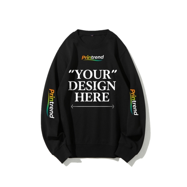 Custom Print for Your Unique Style 16-Color 100% Cotton Sweatshirt: A Spectrum of Style & Comfort