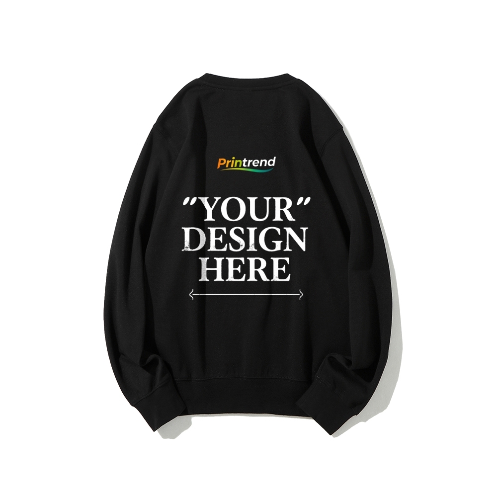Custom Print for Your Unique Style 16-Color 100% Cotton Sweatshirt: A Spectrum of Style & Comfort