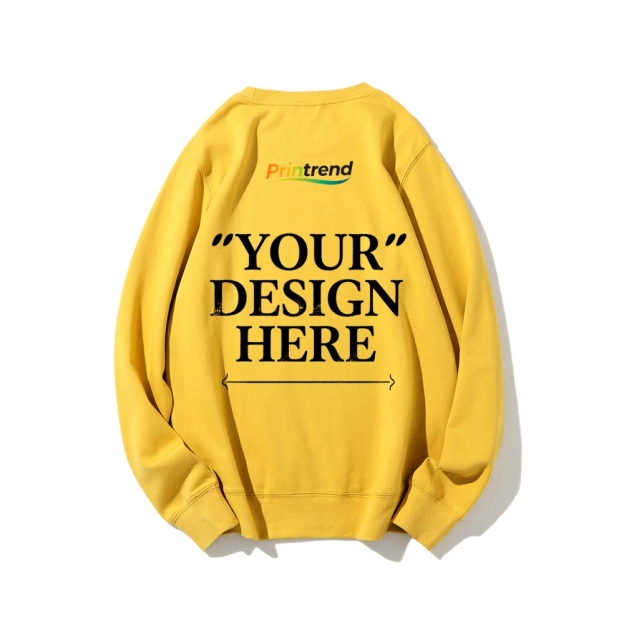 Custom Print for Your Unique Style 16-Color 100% Cotton Sweatshirt: A Spectrum of Style & Comfort