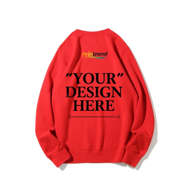 Custom Print for Your Unique Style 16-Color 100% Cotton Sweatshirt: A Spectrum of Style & Comfort