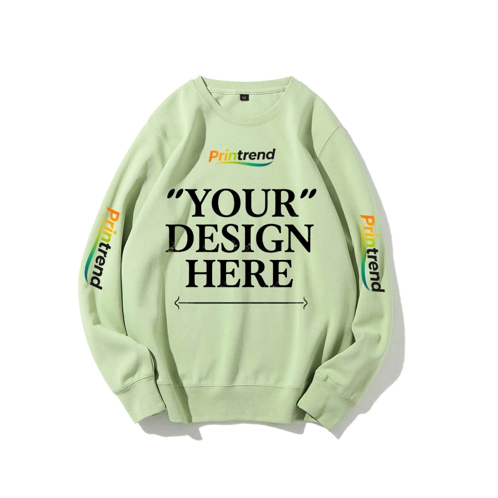 Custom Print for Your Unique Style 16-Color 100% Cotton Sweatshirt: A Spectrum of Style & Comfort