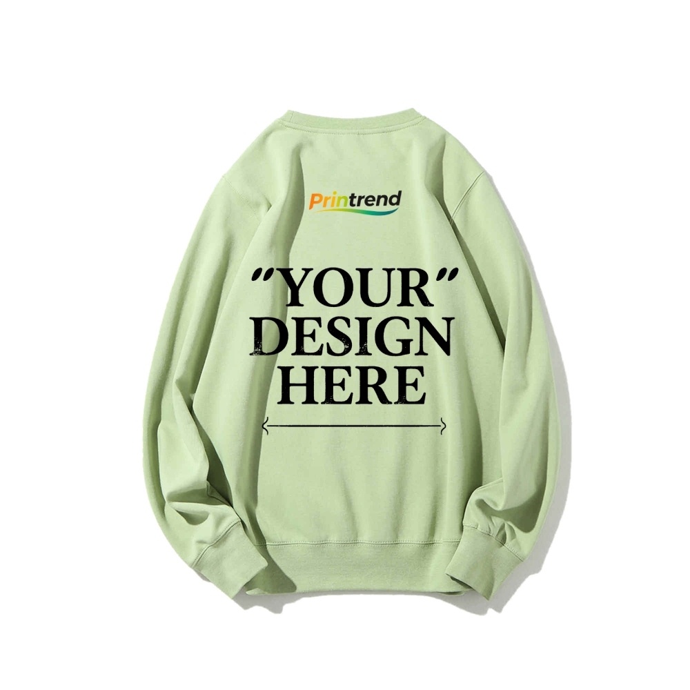 Custom Print for Your Unique Style 16-Color 100% Cotton Sweatshirt: A Spectrum of Style & Comfort