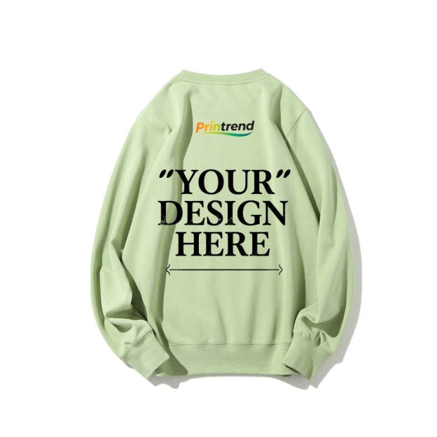 Custom Print for Your Unique Style 16-Color 100% Cotton Sweatshirt: A Spectrum of Style & Comfort