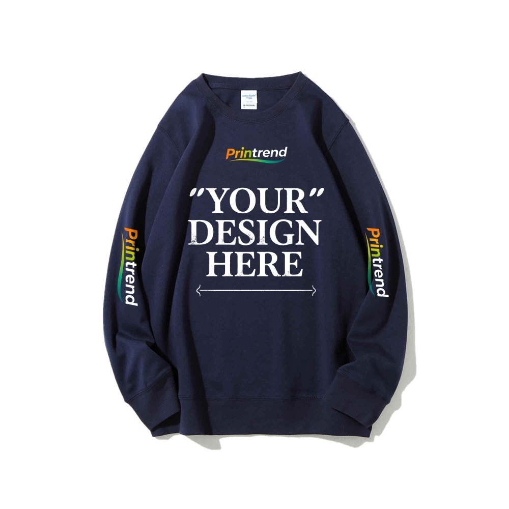 Custom Print for Your Unique Style 16-Color 100% Cotton Sweatshirt: A Spectrum of Style & Comfort
