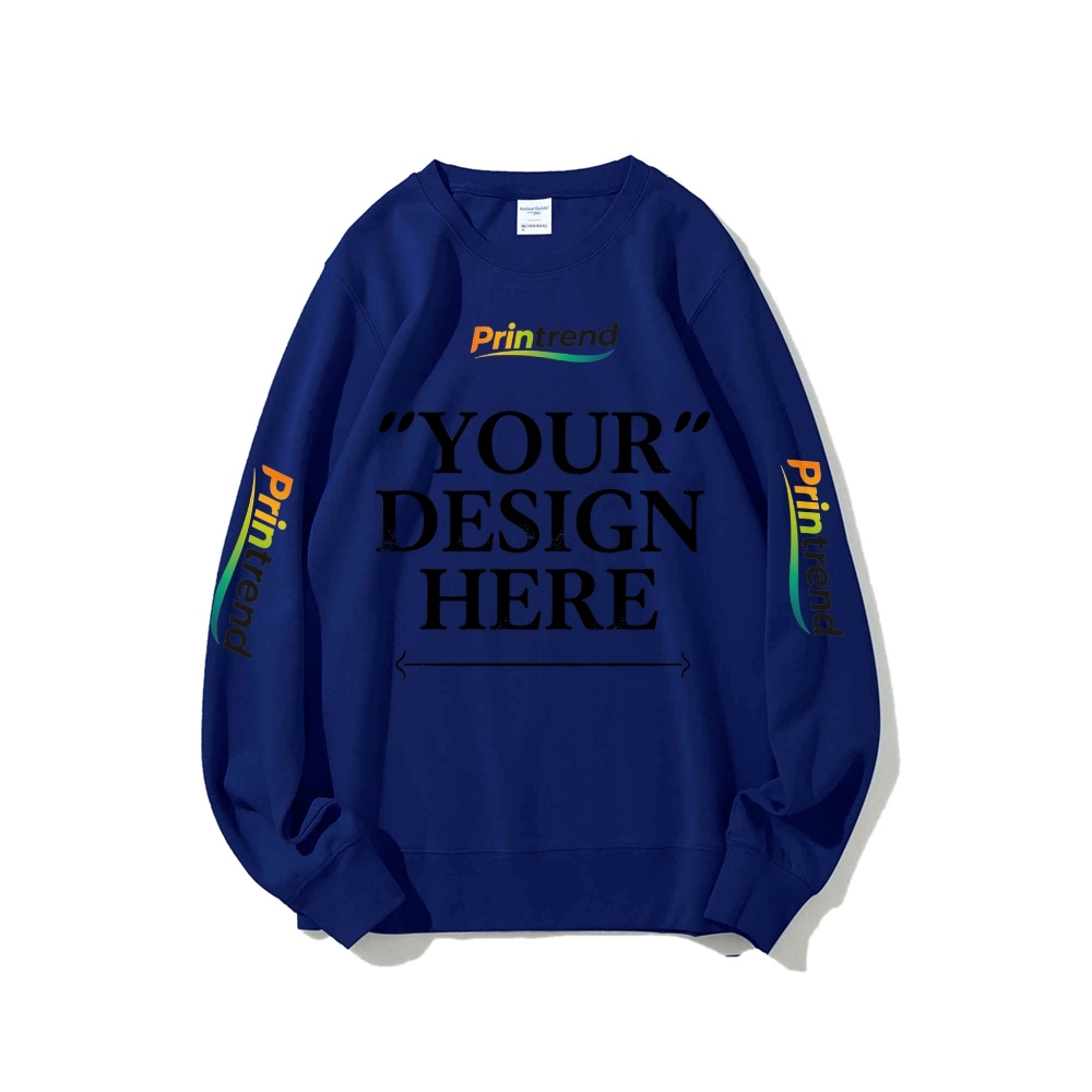 Custom Print for Your Unique Style 16-Color 100% Cotton Sweatshirt: A Spectrum of Style & Comfort