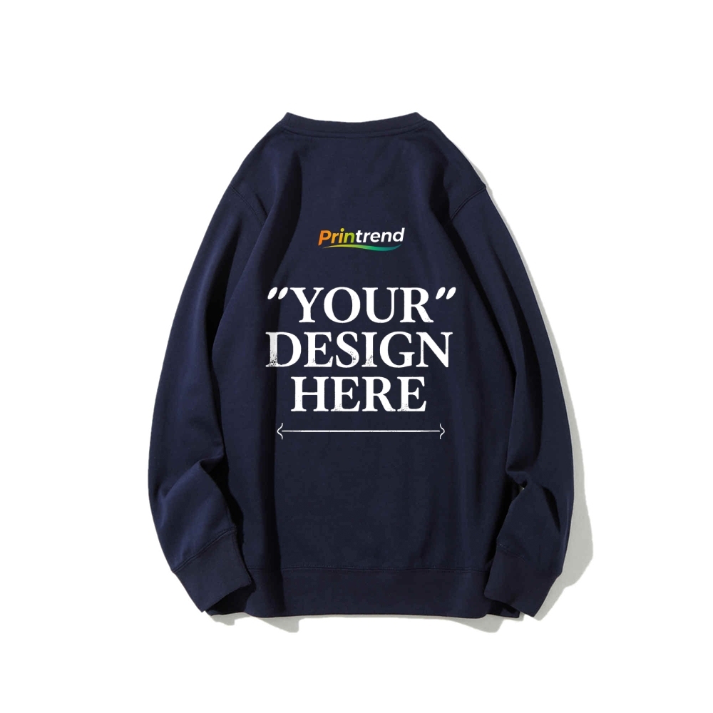 Custom Print for Your Unique Style 16-Color 100% Cotton Sweatshirt: A Spectrum of Style & Comfort