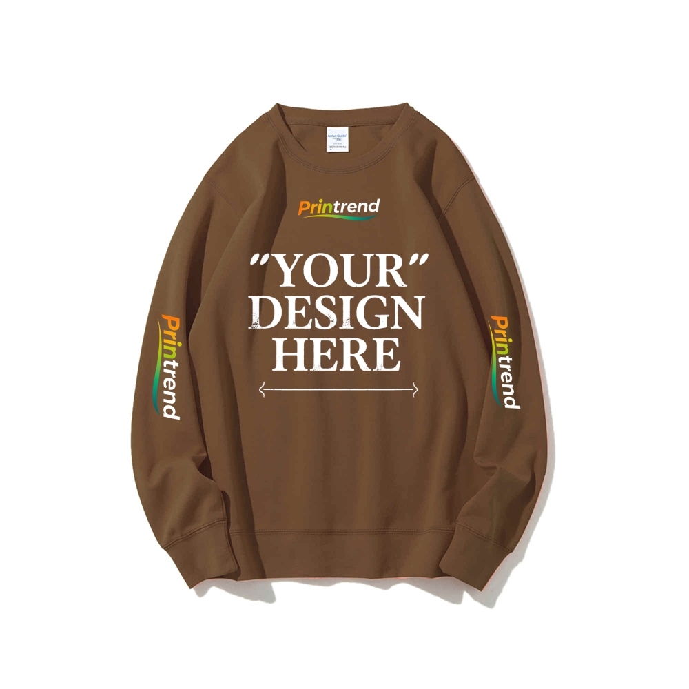 Custom Print for Your Unique Style 16-Color 100% Cotton Sweatshirt: A Spectrum of Style & Comfort