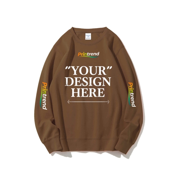 Custom Print for Your Unique Style 16-Color 100% Cotton Sweatshirt: A Spectrum of Style & Comfort