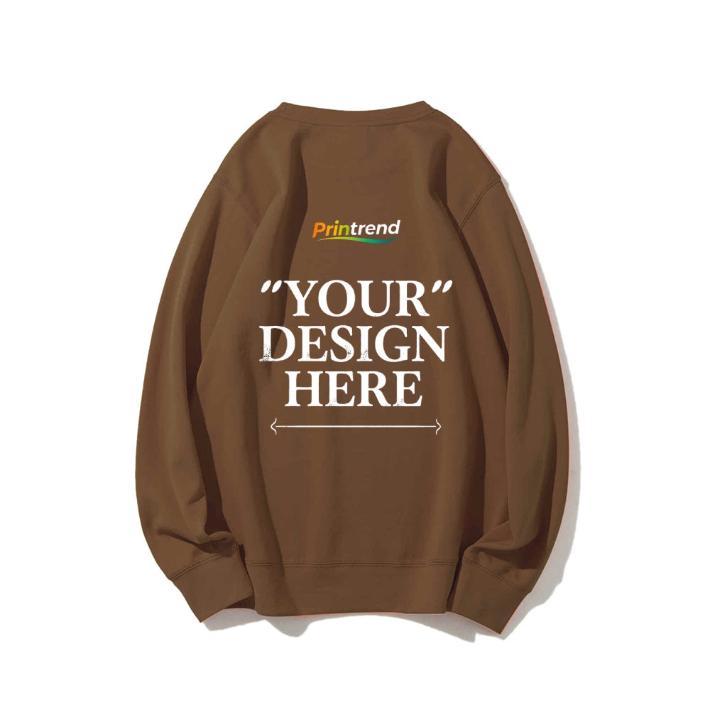 Custom Print for Your Unique Style 16-Color 100% Cotton Sweatshirt: A Spectrum of Style & Comfort