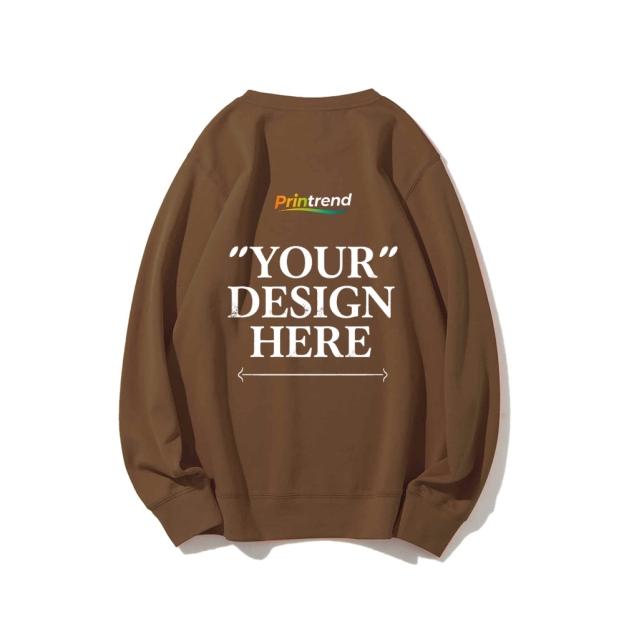 Custom Print for Your Unique Style 16-Color 100% Cotton Sweatshirt: A Spectrum of Style & Comfort