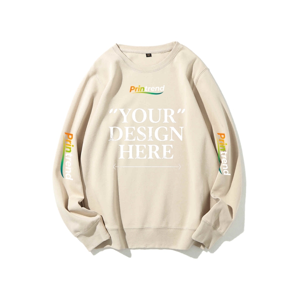 Custom Print for Your Unique Style 16-Color 100% Cotton Sweatshirt: A Spectrum of Style & Comfort