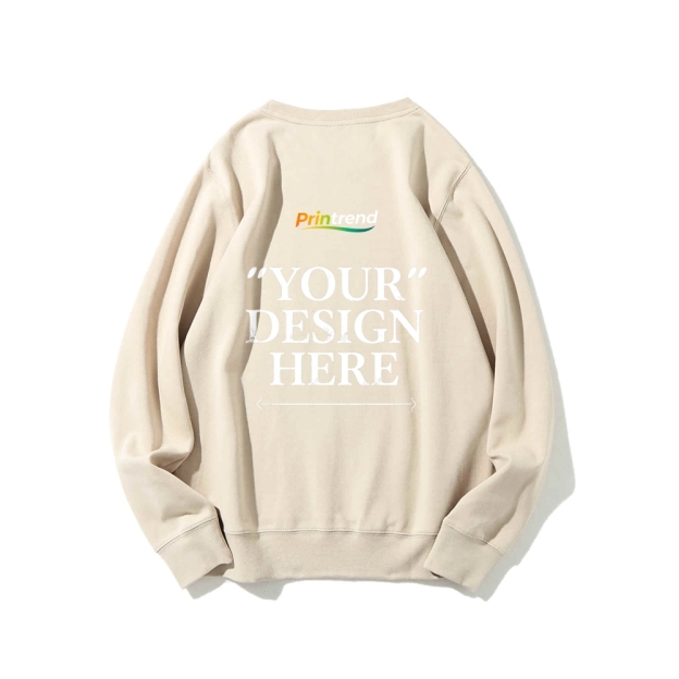 Custom Print for Your Unique Style 16-Color 100% Cotton Sweatshirt: A Spectrum of Style & Comfort