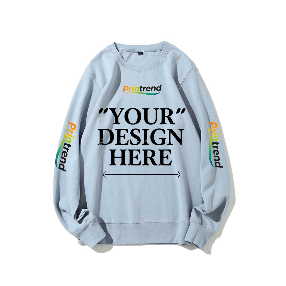 Custom Print for Your Unique Style 16-Color 100% Cotton Sweatshirt: A Spectrum of Style & Comfort