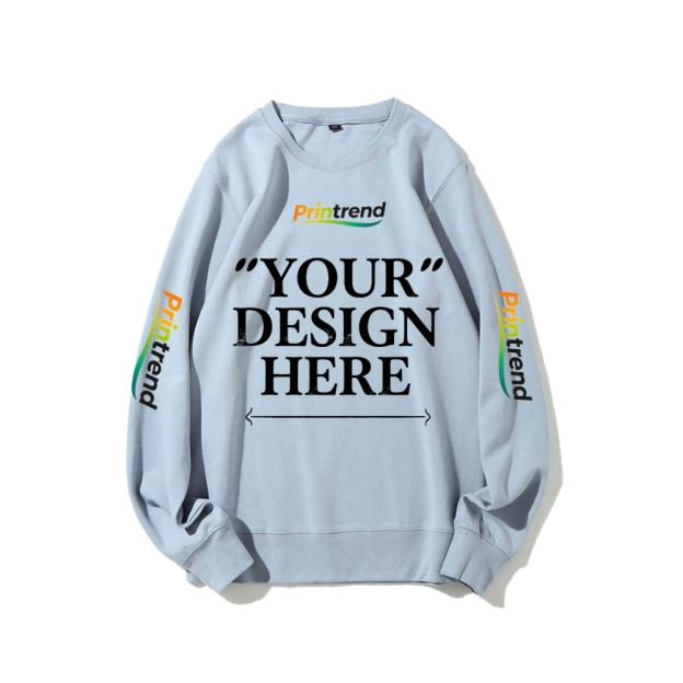 Custom Print for Your Unique Style 16-Color 100% Cotton Sweatshirt: A Spectrum of Style & Comfort