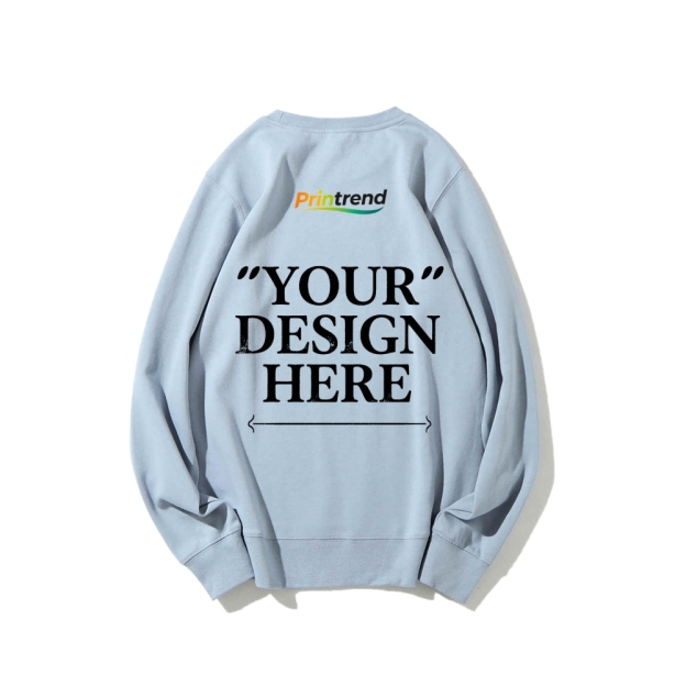 Custom Print for Your Unique Style 16-Color 100% Cotton Sweatshirt: A Spectrum of Style & Comfort
