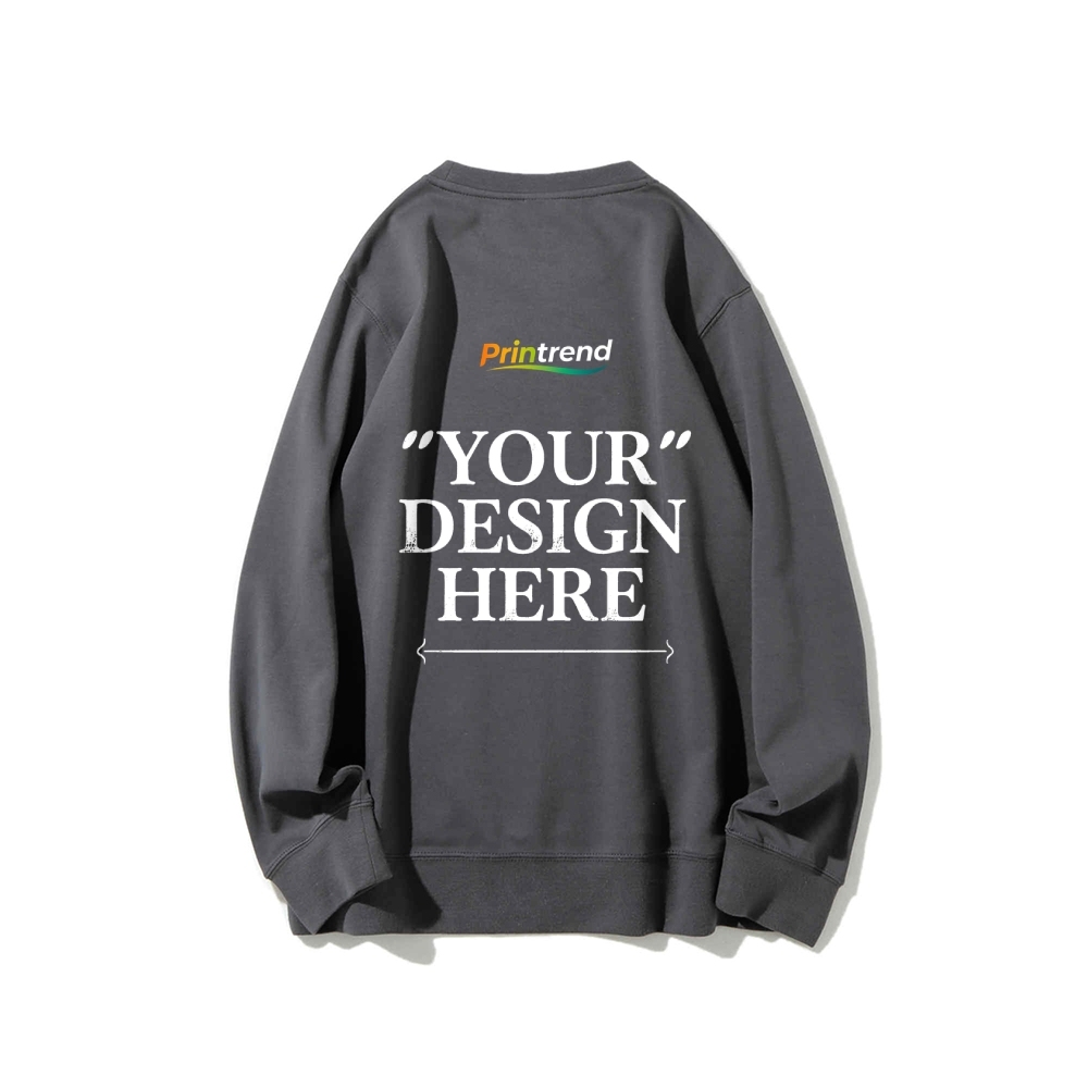 Custom Print for Your Unique Style 16-Color 100% Cotton Sweatshirt: A Spectrum of Style & Comfort