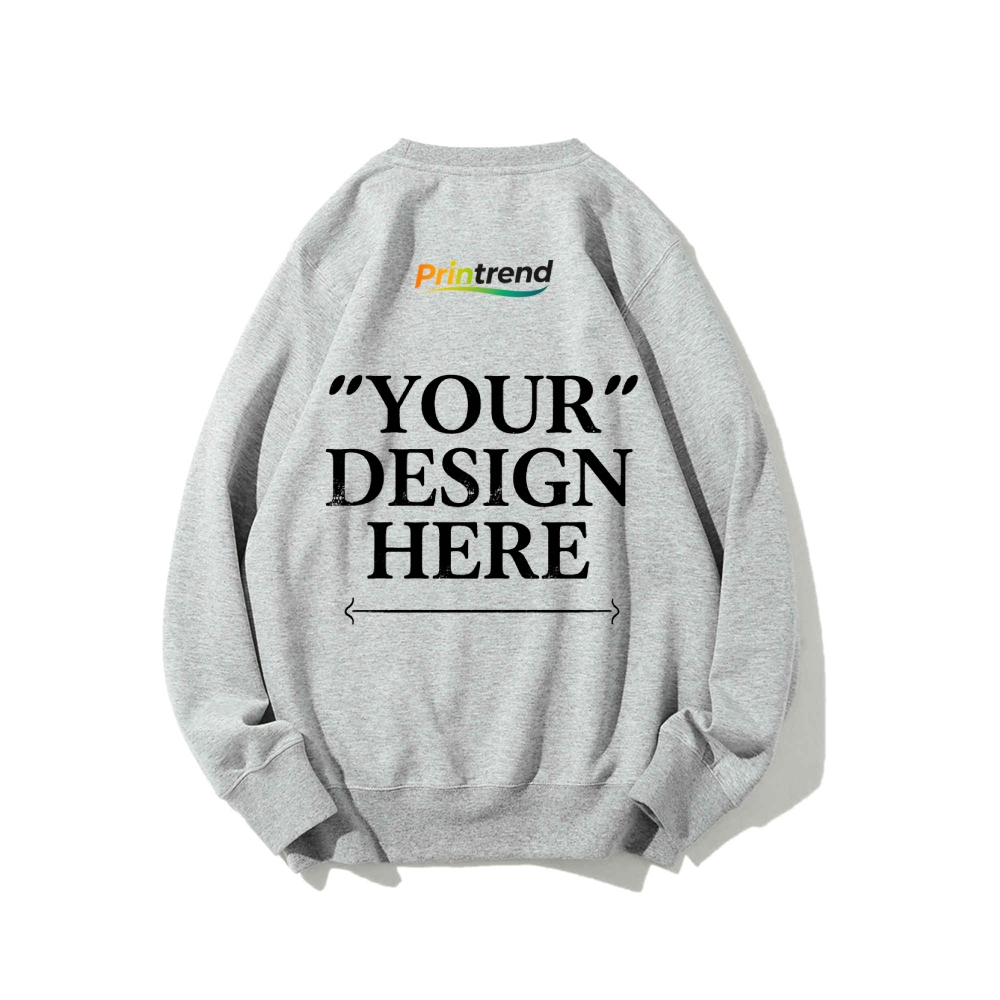 Custom Print for Your Unique Style 16-Color 100% Cotton Sweatshirt: A Spectrum of Style & Comfort