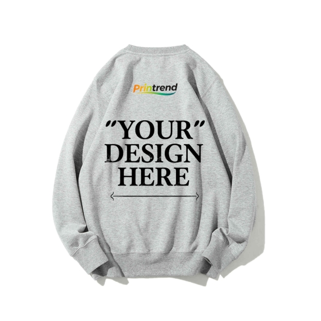 Custom Print for Your Unique Style 16-Color 100% Cotton Sweatshirt: A Spectrum of Style & Comfort