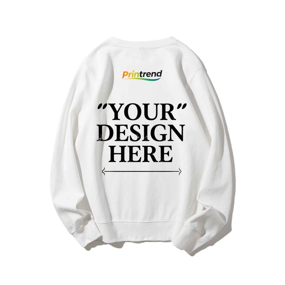 Custom Print for Your Unique Style 16-Color 100% Cotton Sweatshirt: A Spectrum of Style & Comfort