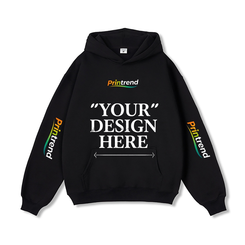 Custom Print for Your Unique Style 5 Colors 450gsm Pure Color Hoodie