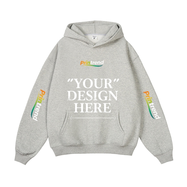 Custom Print for Your Unique Style 5 Colors 450gsm Pure Color Hoodie