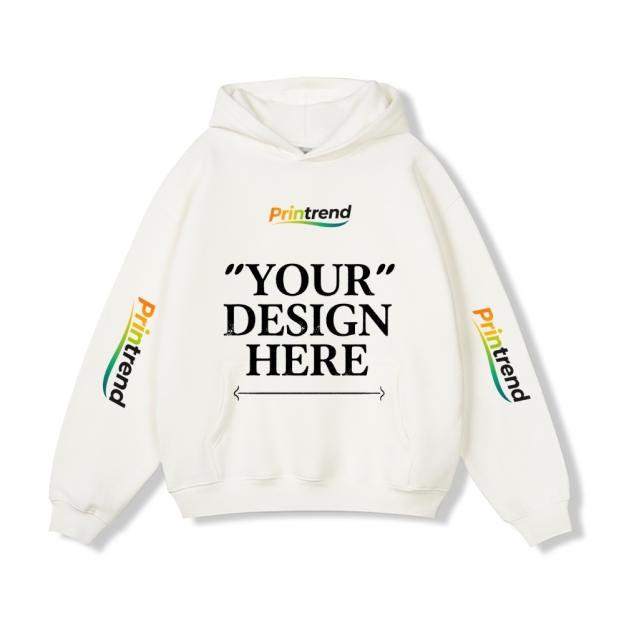 Custom Print for Your Unique Style 5 Colors 450gsm Pure Color Hoodie