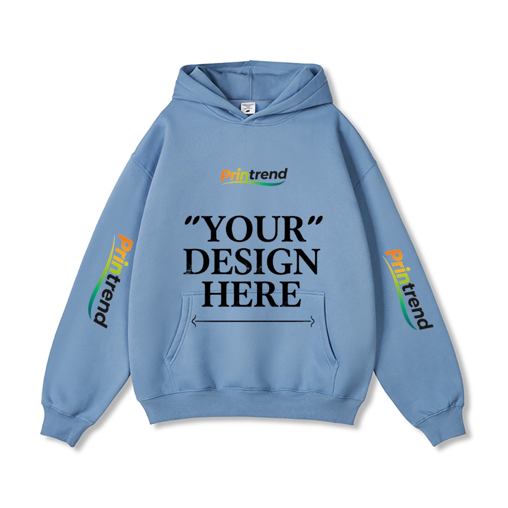 Custom Print for Your Unique Style 5 Colors 450gsm Pure Color Hoodie