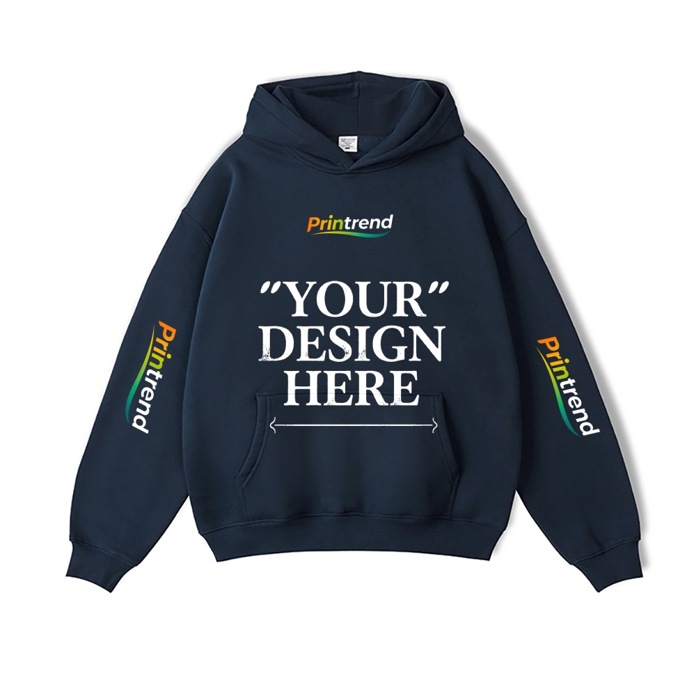 Custom Print for Your Unique Style 5 Colors 450gsm Pure Color Hoodie