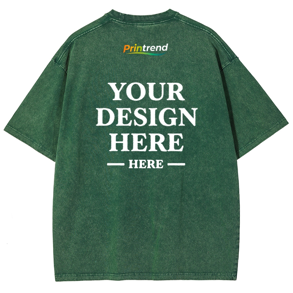 Custom Embroidery 15 Colors 250GSM Washed T-Shirts - Quality & Customization​ 15 Colors 250GSM Washed T Shirts