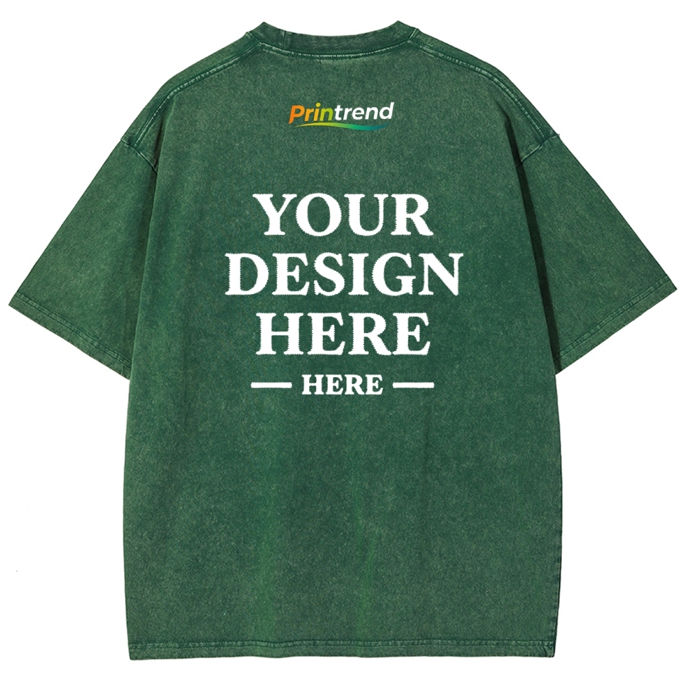 Custom Embroidery 15 Colors 250GSM Washed T-Shirts - Quality & Customization​ 15 Colors 250GSM Washed T Shirts