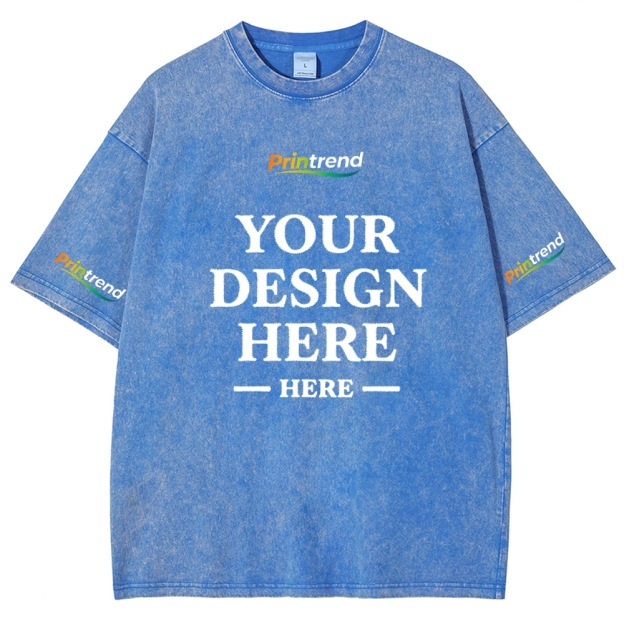 Custom Embroidery 15 Colors 250GSM Washed T-Shirts - Quality & Customization​ 15 Colors 250GSM Washed T Shirts