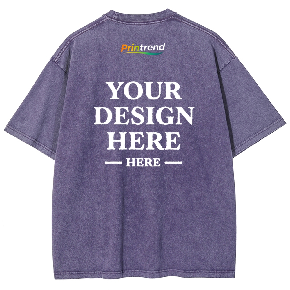 Custom Embroidery 15 Colors 250GSM Washed T-Shirts - Quality & Customization​ 15 Colors 250GSM Washed T Shirts
